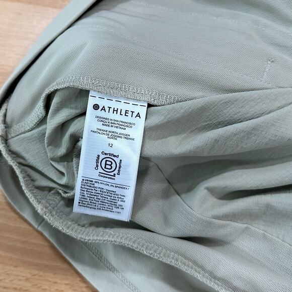 Athleta Trekkie North Jogger Ecru Mid Rise Pants size 12 - Picture 7 of 9